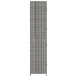 NNEVL Garden Storage Cabinet Grey 59x40x180 cm Poly Rattan