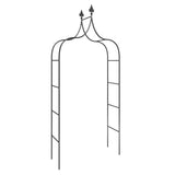 NNEVL Garden Arches 2 pcs Black 120x38x260 cm Steel