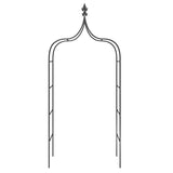 NNEVL Garden Arches 2 pcs Black 120x38x260 cm Steel