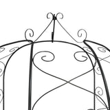 NNEVL Garden Arch Black Ø180x255 cm Steel