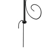 NNEVL Garden Arch Black Ø180x255 cm Steel