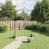 NNEVL Garden Arch Black Ø180x255 cm Steel