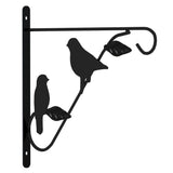 NNEVL Hanging Basket Brackets 4 pcs Black Steel