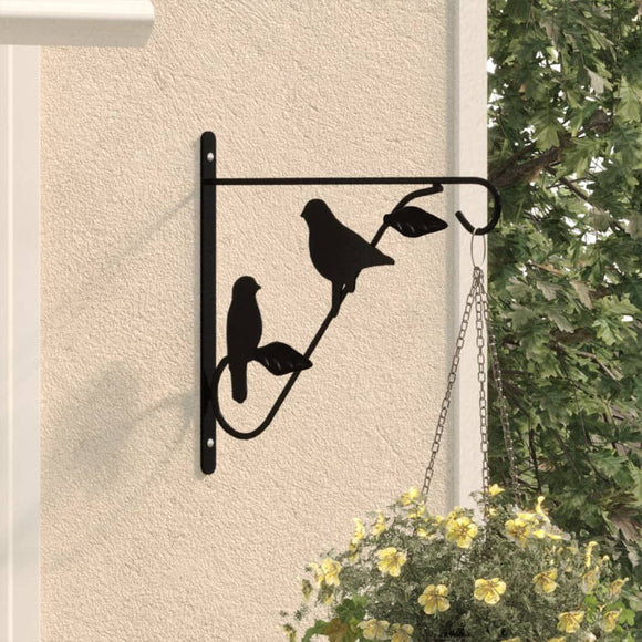 NNEVL Hanging Basket Brackets 4 pcs Black Steel