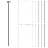 NNEVL Garden Plant Stakes 20 pcs Dark Green 61 cm Steel