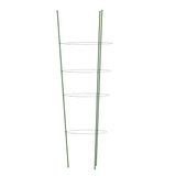 NNEVL Garden Plant Supports with 4 Rings 5 pcs Green 90 cm Steel
