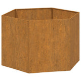 NNEVL Planter Rusty 60x60x45 cm Corten Steel