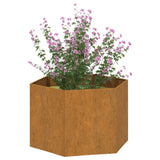 NNEVL Planter Rusty 60x60x45 cm Corten Steel