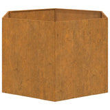 NNEVL Planter Rusty 60x60x45 cm Corten Steel