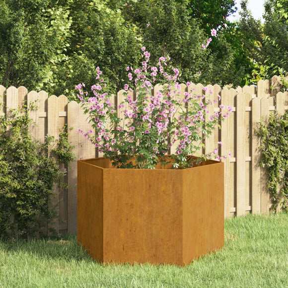 NNEVL Planter Rusty 60x60x45 cm Corten Steel