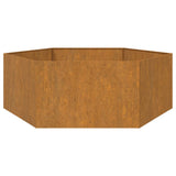 NNEVL Planter Rusty 138x120x45 cm Corten Steel
