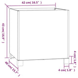 NNEVL Planters with Legs 2 pcs Rusty 42x40x43 cm Corten Steel