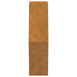 NNEVL Wall Planters 2 pcs Rusty Corten Steel 46x10x40 cm