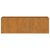 NNEVL Wall Planters 2 pcs Rusty Corten Steel 53x10x17 cm