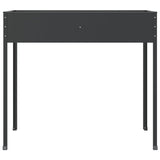 NNEVL Garden Planters 2 pcs Anthracite Galvanised Steel
