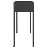 NNEVL Garden Planters 2 pcs Anthracite Galvanised Steel
