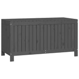 NNEVL Garden Storage Box Grey 121x55x64 cm Solid Wood Pine