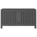 NNEVL Garden Storage Box Grey 121x55x64 cm Solid Wood Pine