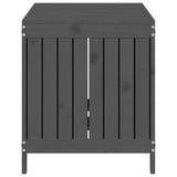 NNEVL Garden Storage Box Grey 121x55x64 cm Solid Wood Pine