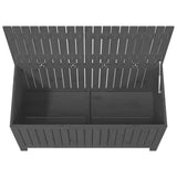 NNEVL Garden Storage Box Grey 121x55x64 cm Solid Wood Pine
