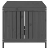 NNEVL Garden Storage Box Grey 147x68x64 cm Solid Wood Pine