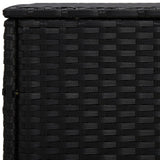 NNEVL Side Tables 3 pcs Black Poly Rattan