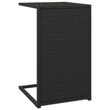 NNEVL C Table Black 40x35x60 cm Poly Rattan