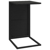 NNEVL C Table Black 40x35x60 cm Poly Rattan