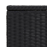 NNEVL C Table Black 40x35x60 cm Poly Rattan