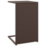 NNEVL C Table Brown 40x35x60 cm Poly Rattan
