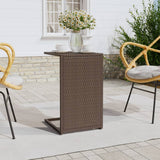 NNEVL C Table Brown 40x35x60 cm Poly Rattan