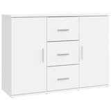 NNEVL Sideboard White 91x29.5x65 cm Engineered Wood