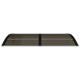NNEVL Door Canopy Black 150x75 cm Polycarbonate
