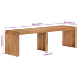 NNEVL Bench 160x38x45 cm Solid Wood Acacia