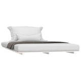 NNEVL Bed Frame without Mattress White 150x200 cm Solid Wood Pine