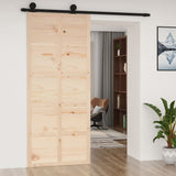 NNEVL Barn Door 90x1.8x214 cm Solid Wood Pine