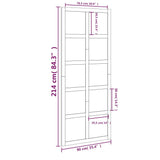 NNEVL Barn Door 90x1.8x214 cm Solid Wood Pine