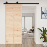 NNEVL Barn Door 90x1.8x214 cm Solid Wood Pine