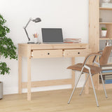 NNEVL Desk with Drawers 100x50x78 cm Solid Wood Pine