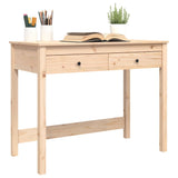 NNEVL Desk with Drawers 100x50x78 cm Solid Wood Pine