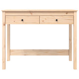 NNEVL Desk with Drawers 100x50x78 cm Solid Wood Pine