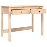 NNEVL Desk with Drawers 100x50x78 cm Solid Wood Pine