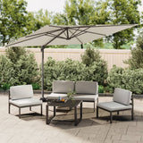 NNEVL Cantilever Umbrella with Aluminium Pole Sand White 400x300 cm