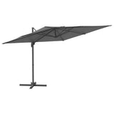 NNEVL LED Cantilever Umbrella Anthracite 400x300 cm