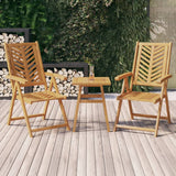 NNEVL Reclining Garden Chairs 2 pcs Solid Wood Acacia
