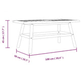 NNEVL Coffee Table 100x50x45 cm Solid Wood Acacia