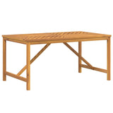NNEVL Garden Dining Table 150x90x74 cm Solid Wood Acacia