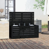 NNEVL Garden Box Black 101x50.5x46.5 cm Solid Wood Pine