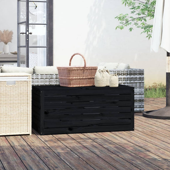 NNEVL Garden Box Black 101x50.5x46.5 cm Solid Wood Pine