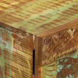 NNEVL Hand Carved Sideboard 55x30x75 cm Solid Wood Reclaimed
